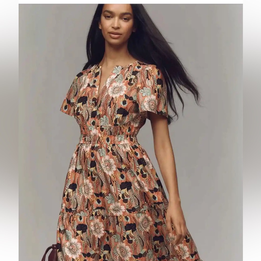 Maeve Multicolor Floral Maxi Dress